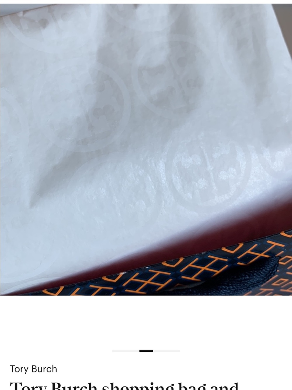 Tory Burch 2 logo tissue paper